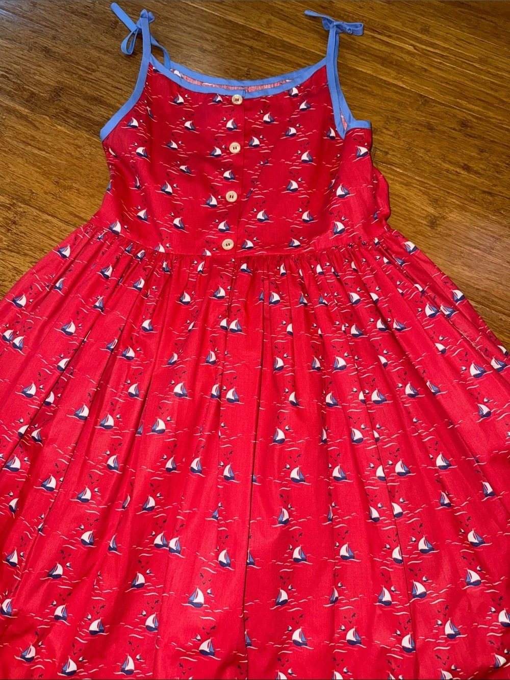 Kayce Hughes girls sailboat dress size 8 NWOT